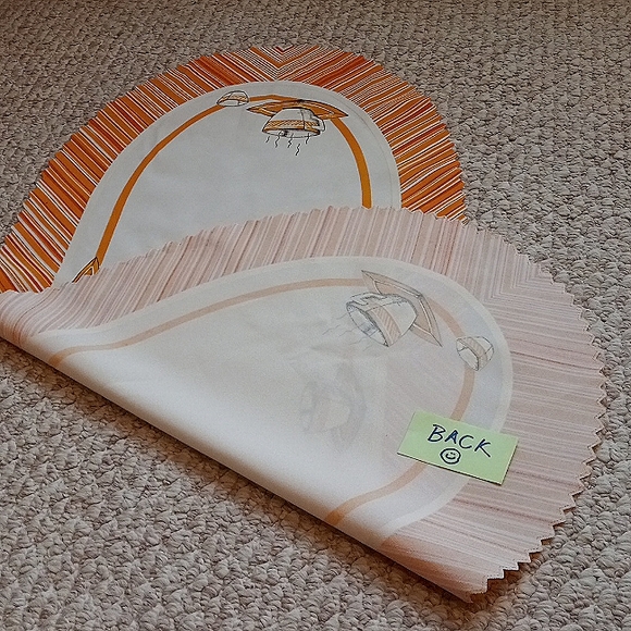 Vintage Printed Tablecloth under-makeup boho dainty chic Geometric Retro 70s - Picture 11 of 12